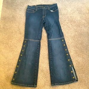 Ralph Lauren Polo Bootcut Flare Jeans with Snap Buttons